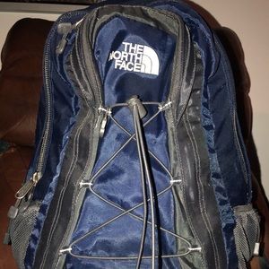 North face Jester navy & black full sz backpack